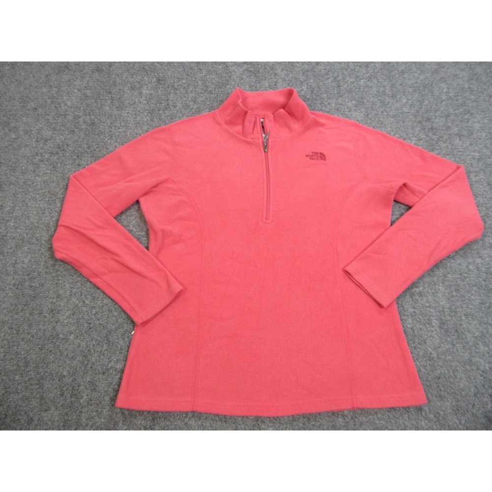 The North‎ Face Pullover Girls XL Pink Quarter Zip Fleece Outdoors Hiking Warm